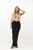 Pantalon tailleur noir