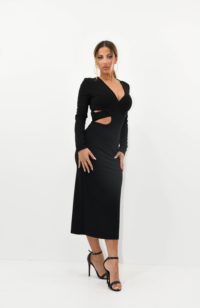 Robe longue avec décolletée