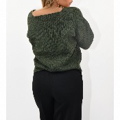 Gilet fermeture boutons or